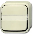 ABB Busch-Jaeger AP Tekstschakelaar nulklem Wip Glanzend wit RAL 1013 2CKA001442A0475