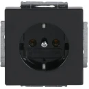 ABB Busch-Jaeger Future Axcent Carat wandcontactdoos centraalplaat inbouw 16A 250V RA Glanzend antraciet RAL 7021 IP20 2CKA002011A3801