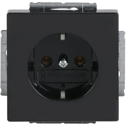 ABB Busch-Jaeger Future Axcent Carat wandcontactdoos centraalplaat inbouw 16A 250V RA Glanzend antraciet RAL 7021 IP20 2CKA002011A3801