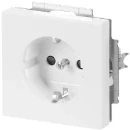 ABB Busch-Jaeger Future Solo Axcent Carat wandcontactdoos centraalplaat inbouw 16A 250V RA KV Glanzend wit RAL 9016 IP20 2CKA002013A5245