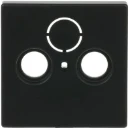 ABB Busch-Jaeger Future Axcent Carat Centraalplaat antenne Satelliet Centraalplaat 3 connectoren Zonder label zwart 2CKA001724A4298