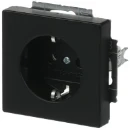 ABB Busch-Jaeger Future Axcent Carat wandcontactdoos centraalplaat inbouw 16A 250V RA Mat zwart RAL 9005 IP20 2CKA002011A3883