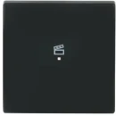 ABB Busch-Jaeger F@home bedieningswip scene aan / uit enkele wip zwart RAL 9005 2CKA006220A0501