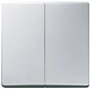 ABB Busch-Jaeger bedieningselement voor wissel en puls aan / uit tweedelige wip aluminium RAL 9006 2CKA001731A1959