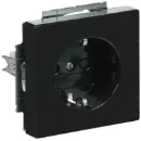 ABB Busch-Jaeger Future Axcent Carat wandcontactdoos centraalplaat inbouw 16A 250V RA KV Glanzend antraciet RAL 7021 IP20 2CKA002013A5265