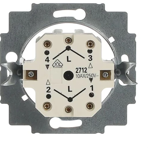 ABB Busch-Jaeger Jaloezieschakelaar impulsgeversokkel Draaiknop 2P IP21 2CKA001101A0534