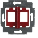 ABB Busch-Jaeger Balance SI Future Solo Axcent Draagring Modular-Jack Basiselement 2 connectoren Zonder label rood 2CKA001753A8055