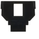 ABB Busch-Jaeger Balance SI Solo carat Alpha Im Inzetplaat 216000-2/216005-4 Modular-Jack Basiselement 1 connector Zonder label antraciet 2CKA001764A0174