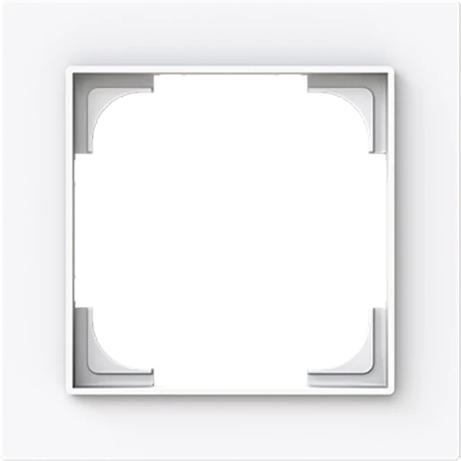 ABB Busch-Jaeger Art linear Afdekraam 1-voudig Horizontaal en verticaal Wit RAL 9016 IP20 2CKA001754A4837