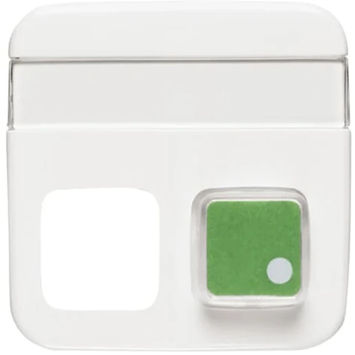 ABB Busch-Jaeger Reflex SI Infoline infoline centraalplaat 1520/1 ukz aan / uit tweedelige drukker wit RAL 9010 2CKA001582A0347