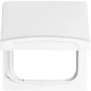 ABB Busch-Jaeger Centraalplaat verloop SI IP44 70x70x32mm klapdeksel wit RAL 9010 2CKA001710A1860