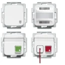 ABB Busch-Jaeger Reflex SI Infoline Miva toiletset VDE0834 set compleet 70x21mm wit IP20 2CKA001582A0423