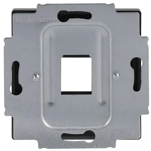 ABB Busch-Jaeger Future Centraalplaat 1 x MJ Modular-Jack Basiselement met centrale afdekplaat 1 connector Zonder label zwart 2CKA001753A0406