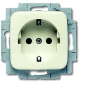 ABB Busch-Jaeger SI wandcontactdoos centraalplaat inbouw 16A 250V RA KV Glanzend RAL 1013 IP20 2CKA002013A4920