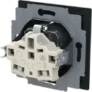 ABB Busch-Jaeger Art linear Wandcontactdoos Schuko inbouw 16A 250V RA Mat zwart RAL 9005 IP20 2CKA002013A5492