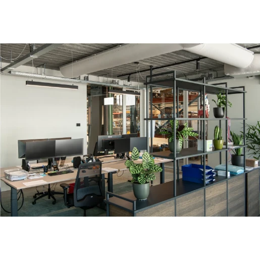 SLV Glenos II pendelarmatuur 4000K 43W 1050x50mm 1-10V zwart IP20 1001403