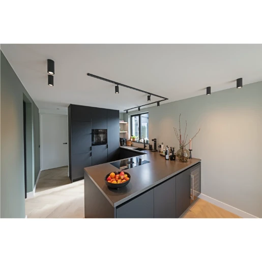 SLV Enola B GU10 railspot 1-fase 113x120mm zwart 1002110