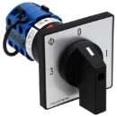 Kraus & Naimer AMPEREMETER OMSCHAK. 20A 3 POLIG 0-1-2-3 FRONTINB. CENTRAAL IP66