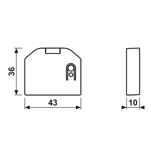 Jung HOME Puck binaire ingang 2-voudig batterijgevoed