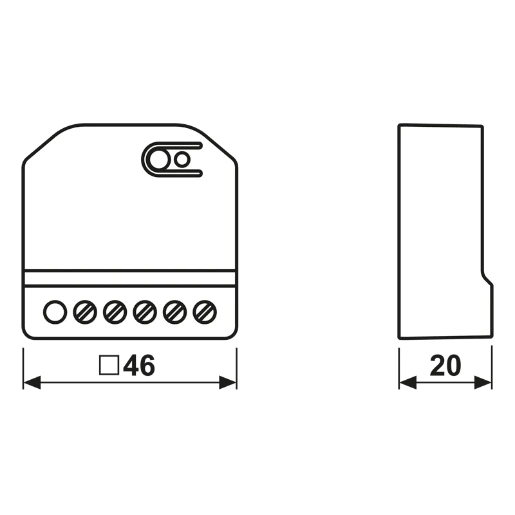 Jung HOME Puck dimmer 1-voudig met 2 binaire ingangen