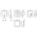 Jung AS range miva noodoproepset a(s)500 compleet set compleet 71x71mm wit NRSAS0834WW