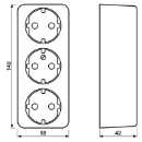 Jung Wandcontactdoos 3RA 16A IP20 10S23LA