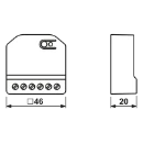 Jung HOME Puck power DALI-2 stuureenheid TW met 2 binaire ingangen