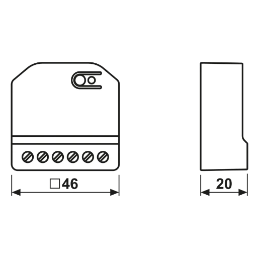 Jung HOME Puck power DALI-2 stuureenheid TW met 2 binaire ingangen