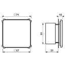 Jung CD range miva netvoeding cd netvoedingseenheid 71x71mm wit IP20 NRSCD0834NTWW