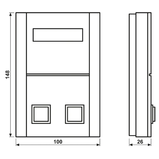 Jung miva dienstkamer terminal 20 oproepen signaleringsset 100x148mm wit NRSDZT20WW