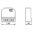 Jung HOME Puck binaire ingang 2-voudig 230V~