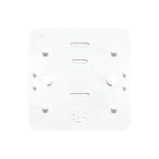 Jung AP 600 Bodemplaat schakelmateriaal 1-voudig Horizontaal en verticaal Glanzend wit RAL 9016 328WW