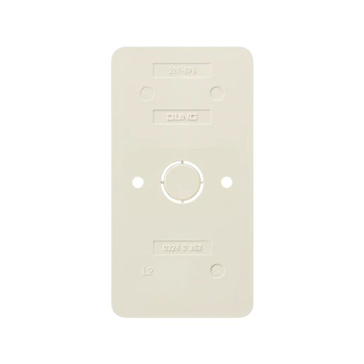 Jung AP 600 Bodemplaat schakelmateriaal 2-voudig Horizontaal en verticaal Glanzend wit RAL 1013 328-676