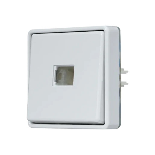 Jung WG 600 impulsdrukker zonder onderkast opbouw Wip Glanzend grijs RAL 7035 631E