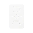 Jung AP 600 Bodemplaat schakelmateriaal 2-voudig Horizontaal en verticaal Glanzend wit RAL 9016 328-622WW