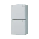 Jung WG 600 wandcontactdoos onderkast opbouw 16A 250V RA Glanzend grijs RAL 7035 IP44 622NV