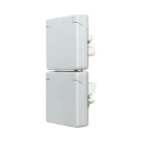 Jung WG 600 wandcontactdoos onderkast opbouw 16A 250V RA Glanzend grijs RAL 7035 IP44 622N