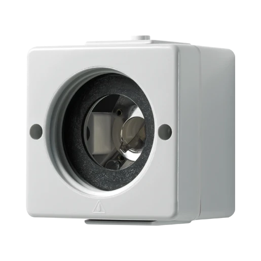 Jung WG 600 Lichtsignaal (zonder lens) Basiselement 230V opbouw grijs IP44 637-14W