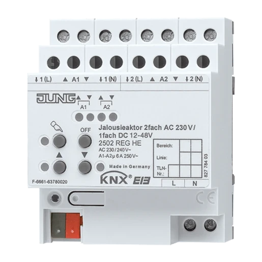 Jung KNX Jalouzieactor 2-voudig