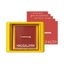 Jung AS range centraalplaat + glas en impulsdrukker a(s)500 enkele wip geel RAL 1023 AS561GLGE