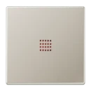 Jung LS range Bedieningselement + inzetstukje enkele wip RVS ES2990KO2