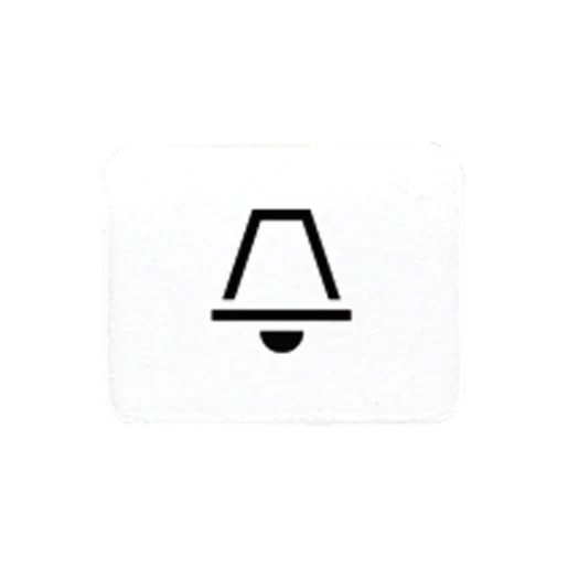 Jung inzetstuk contactdoos alpine wit 500 / ap600 bel Symbool 