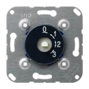 Jung 3-stappenschakelaar met nulstand inbouw Schakeling 0 - 1 - 2 - 3 16A 250V 1101-4