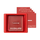 Jung AS range centraalplaat + glas en impulsdrukker a(s)500 enkele wip rood RAL 3003 AS561GLRT