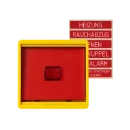 Jung WG 600 Afdekplaat + glas enkele wip geel RAL 1023 661WGLGE