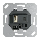 Jung usb-laadcontactdoos 100V 3000mA inbouw 5V 1 USB A 1 USB C zwart USB15CASW