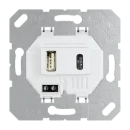 Jung usb-laadcontactdoos 100V 3000mA inbouw 5V 1 USB A 1 USB C wit USB15CAWW