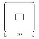 Jung CD range bedieningselement + inzetstukje cd500 enkele wip grijs RAL 7038 CD590KOGR