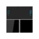 Jung A range tastafdekking a/as knx zwart RAL 9005 A4093TSASW