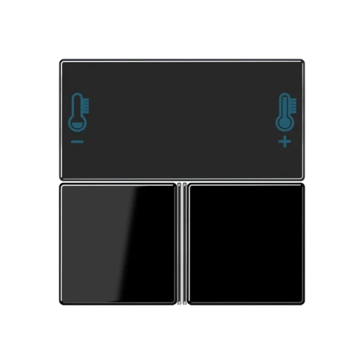 Jung A range tastafdekking a/as knx zwart RAL 9005 A4093TSASW